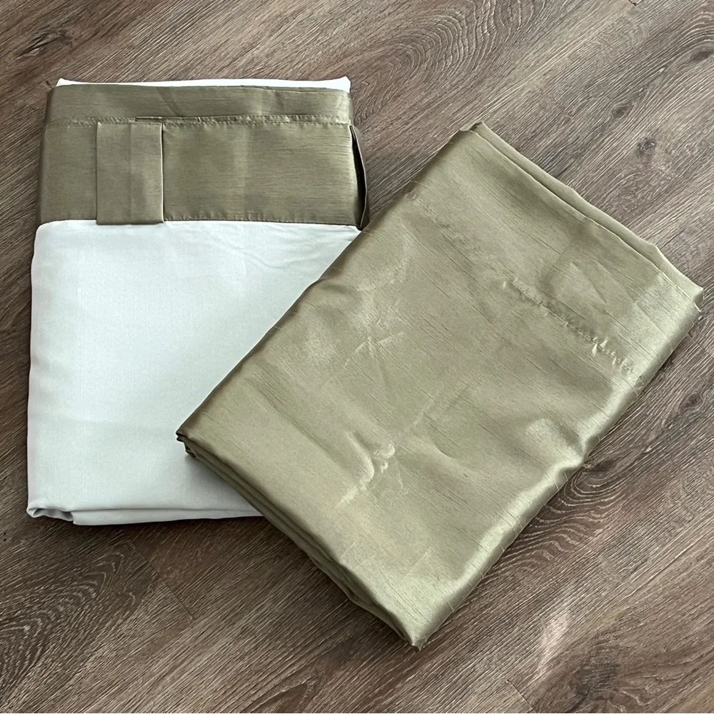 Canopy Olive Green Curtain Panels 52x83 in – 2 Pack, Like New